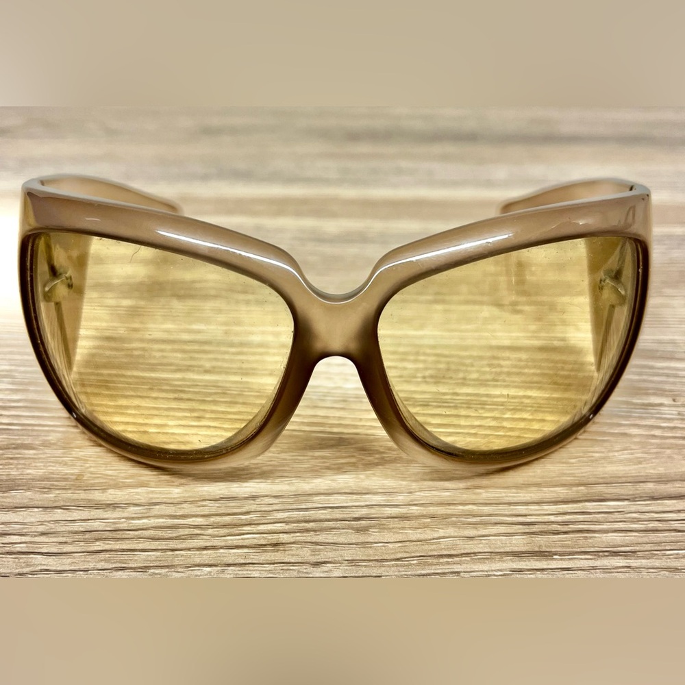 2000s Gucci Shield Sunglasses Translucent Y2k - image 7